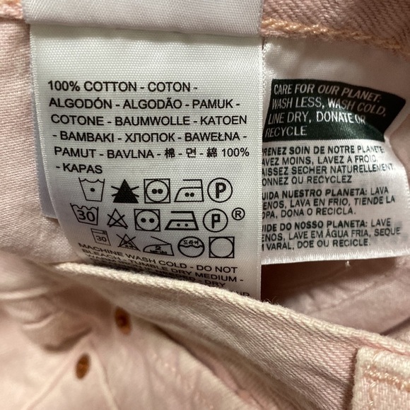 Levi's Wedgie Straight Women's Pink Jeans - Picture 9 of 15